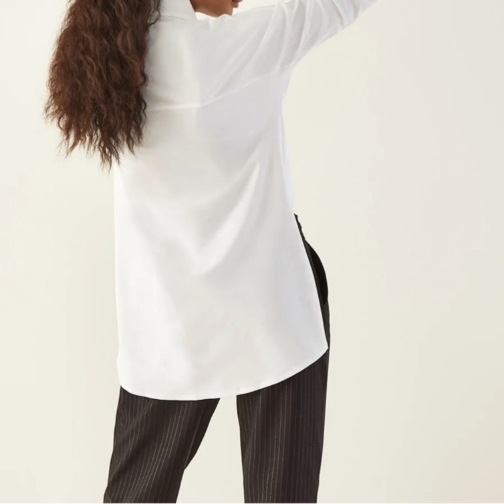 Aday Something Borrowed Tunic Top Button Down Shi… - image 4